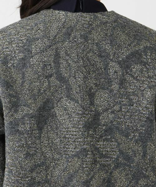 Leilian / レリアン テーラードジャケット | ノーカラーニットジャケット | 詳細8