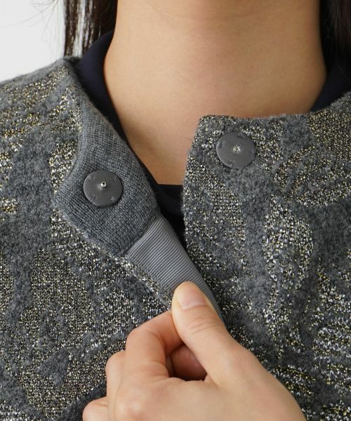 Leilian / レリアン テーラードジャケット | ノーカラーニットジャケット | 詳細9
