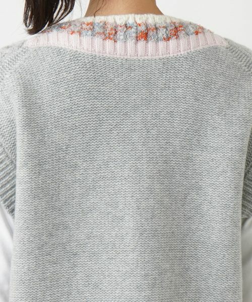 Leilian / レリアン テーラードジャケット | Vネックニットベスト | 詳細12