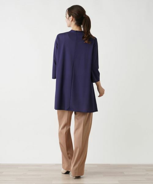 Leilian / レリアン カットソー | プリントモックネックチュニック | 詳細15