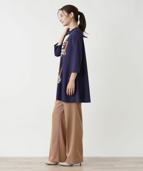 Leilian / レリアン カットソー | プリントモックネックチュニック | 詳細17