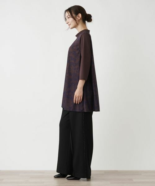 Leilian / レリアン カットソー | プリントモックネックチュニック | 詳細2