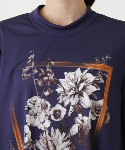 Leilian / レリアン カットソー | プリントモックネックチュニック | 詳細22