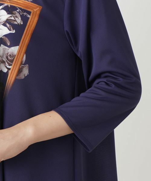 Leilian / レリアン カットソー | プリントモックネックチュニック | 詳細25