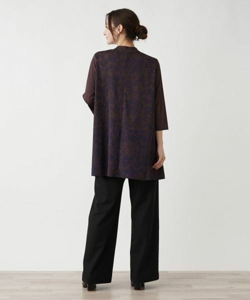 Leilian / レリアン カットソー | プリントモックネックチュニック | 詳細3