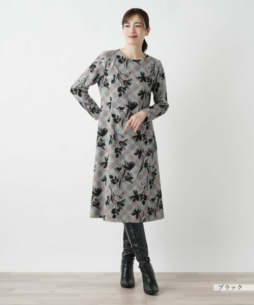 Leilian / レリアン ドレス | 洗えるストレッチフレアワンピース | 詳細1