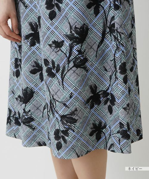 Leilian / レリアン ドレス | 洗えるストレッチフレアワンピース | 詳細15