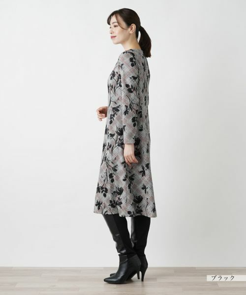 Leilian / レリアン ドレス | 洗えるストレッチフレアワンピース | 詳細2