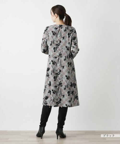 Leilian / レリアン ドレス | 洗えるストレッチフレアワンピース | 詳細3