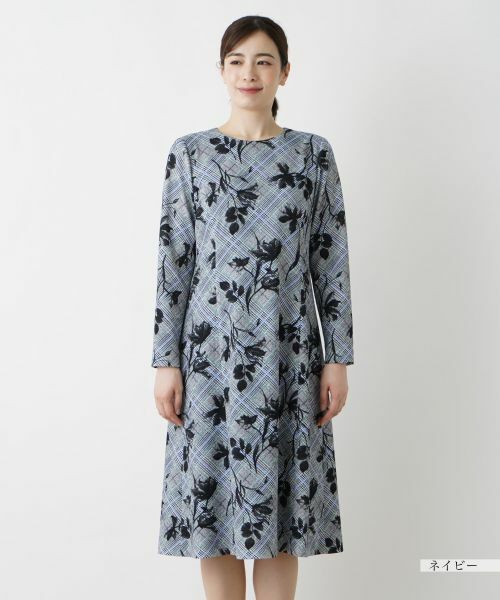 Leilian / レリアン ドレス | 洗えるストレッチフレアワンピース | 詳細8