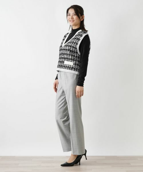 Leilian / レリアン テーラードジャケット | ツイードニットベスト | 詳細10