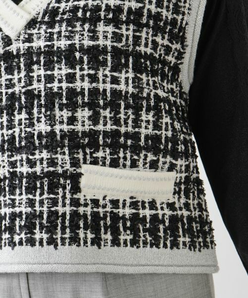 Leilian / レリアン テーラードジャケット | ツイードニットベスト | 詳細18