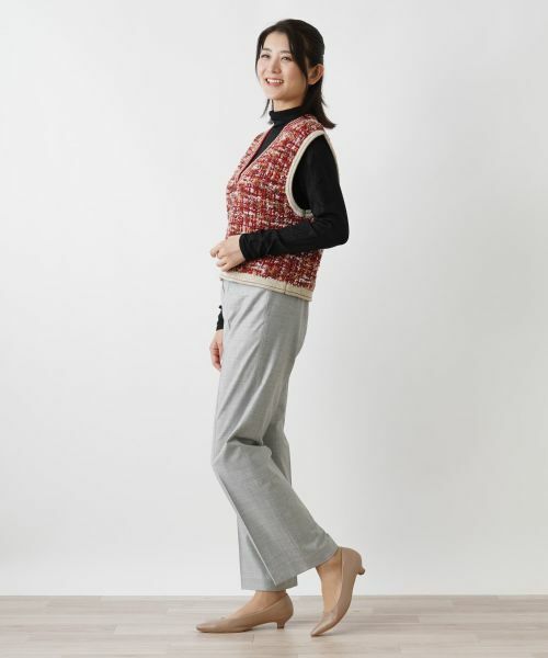 Leilian / レリアン テーラードジャケット | ツイードニットベスト | 詳細2