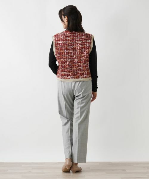 Leilian / レリアン テーラードジャケット | ツイードニットベスト | 詳細3