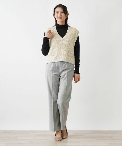 Leilian / レリアン テーラードジャケット | ツイードニットベスト | 詳細5