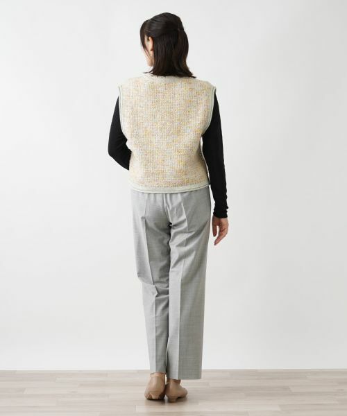 Leilian / レリアン テーラードジャケット | ツイードニットベスト | 詳細7