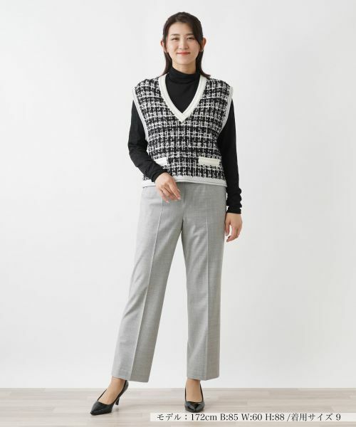 Leilian / レリアン テーラードジャケット | ツイードニットベスト | 詳細9