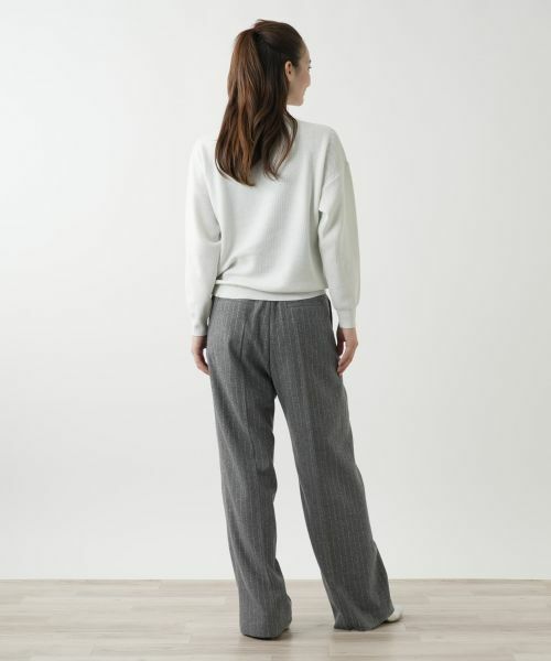 Leilian / レリアン ニット・セーター | ビジューネックラメニット【Leilian WHITE LABEL】 | 詳細3