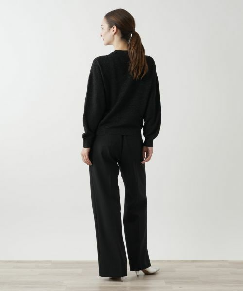 Leilian / レリアン ニット・セーター | ビジューネックラメニット【Leilian WHITE LABEL】 | 詳細8