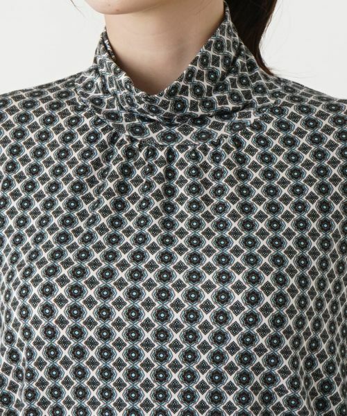 Leilian / レリアン カットソー | 幾何学柄ハイネックカットソー【ROCHAS Premiere】 | 詳細12