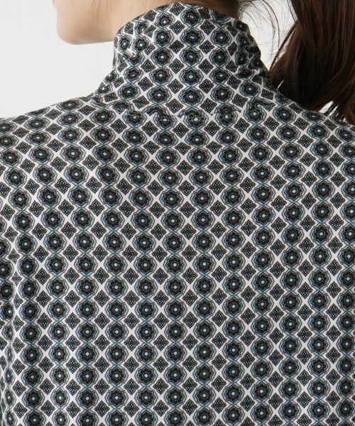 Leilian / レリアン カットソー | 幾何学柄ハイネックカットソー【ROCHAS Premiere】 | 詳細13