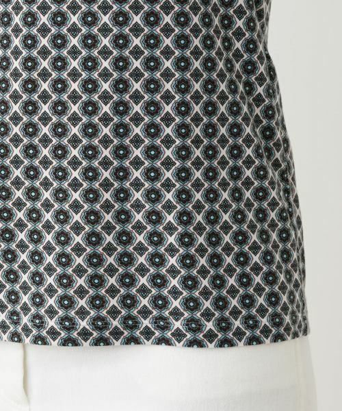 Leilian / レリアン カットソー | 幾何学柄ハイネックカットソー【ROCHAS Premiere】 | 詳細15