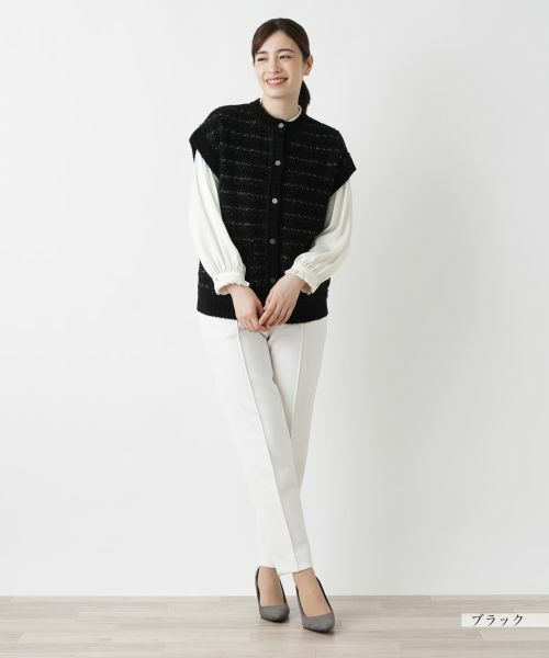 Leilian / レリアン テーラードジャケット | ニットベスト | 詳細1