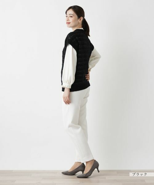 Leilian / レリアン テーラードジャケット | ニットベスト | 詳細2