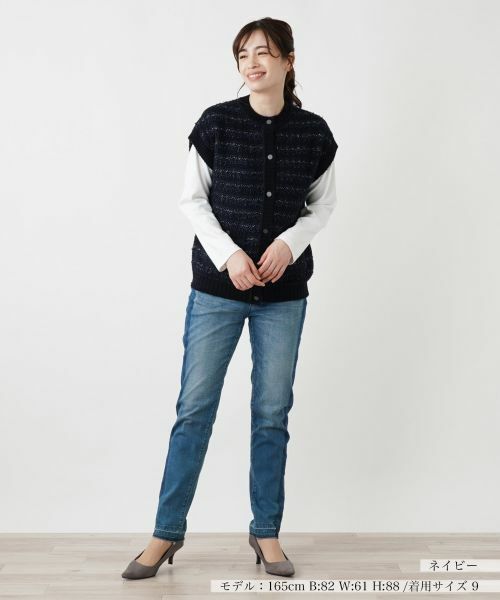 Leilian / レリアン テーラードジャケット | ニットベスト | 詳細4