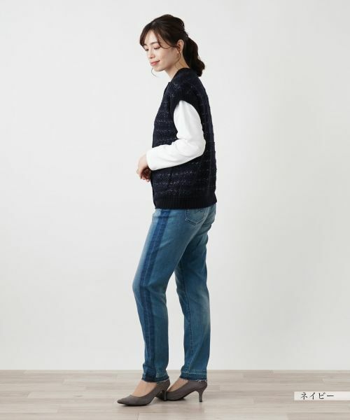 Leilian / レリアン テーラードジャケット | ニットベスト | 詳細5