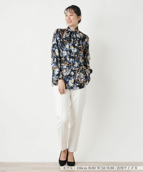 Leilian / レリアン シャツ・ブラウス | ボウタイノーカラーブラウス【ROCHAS Premiere】 | 詳細1