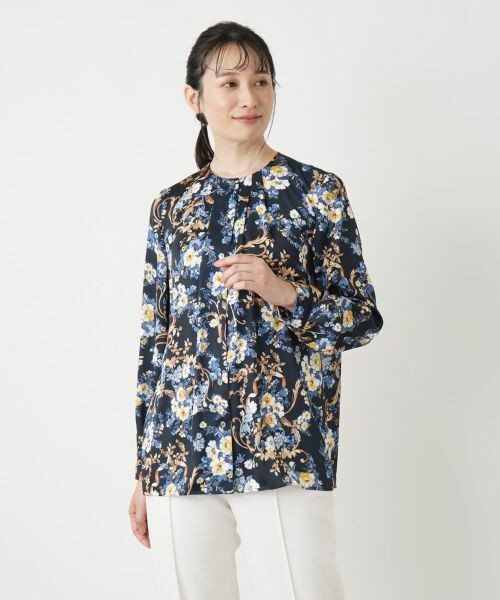 Leilian / レリアン シャツ・ブラウス | ボウタイノーカラーブラウス【ROCHAS Premiere】 | 詳細7