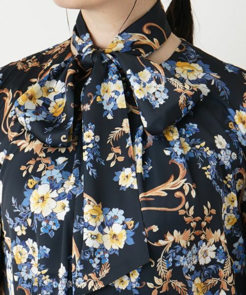 Leilian / レリアン シャツ・ブラウス | ボウタイノーカラーブラウス【ROCHAS Premiere】 | 詳細8