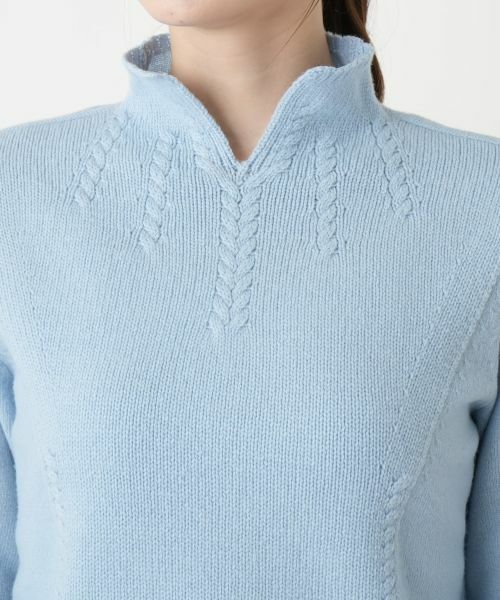 Leilian / レリアン ニット・セーター | スリットハイネックニット【Leilian WHITE LABEL】 | 詳細10