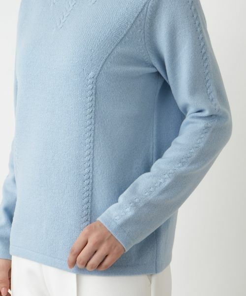 Leilian / レリアン ニット・セーター | スリットハイネックニット【Leilian WHITE LABEL】 | 詳細12