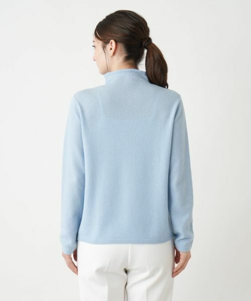 Leilian / レリアン ニット・セーター | スリットハイネックニット【Leilian WHITE LABEL】 | 詳細9
