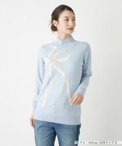 Leilian / レリアン ニット・セーター | リボンディテールニット【Leilian WHITE LABEL】