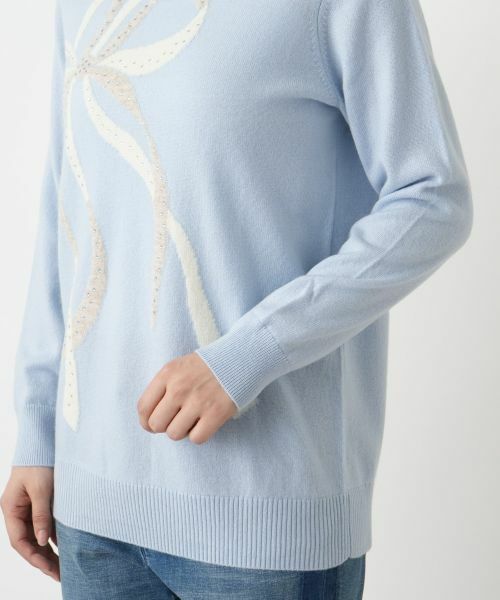 Leilian / レリアン ニット・セーター | リボンディテールニット【Leilian WHITE LABEL】 | 詳細14