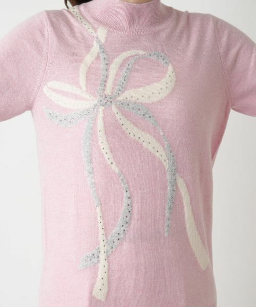 Leilian / レリアン ニット・セーター | リボンディテールニット【Leilian WHITE LABEL】 | 詳細4