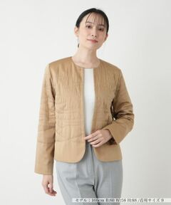 Leilian / レリアン テーラードジャケット | ノーカラージャケット【Leilian WHITE LABEL】