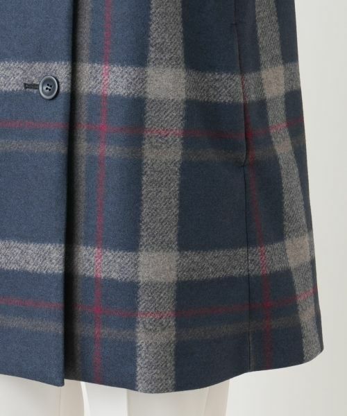 Leilian / レリアン その他アウター | チェックスタンドカラーコート【Leilian WHITE LABEL】 | 詳細11