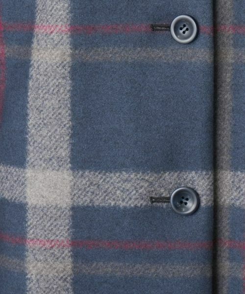 Leilian / レリアン その他アウター | チェックスタンドカラーコート【Leilian WHITE LABEL】 | 詳細14