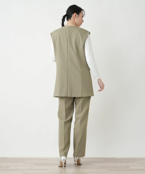 Leilian / レリアン テーラードジャケット | Vネックベスト【Leilian WHITE LABEL】 | 詳細11