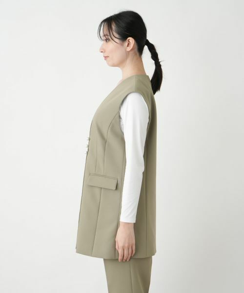 Leilian / レリアン テーラードジャケット | Vネックベスト【Leilian WHITE LABEL】 | 詳細13