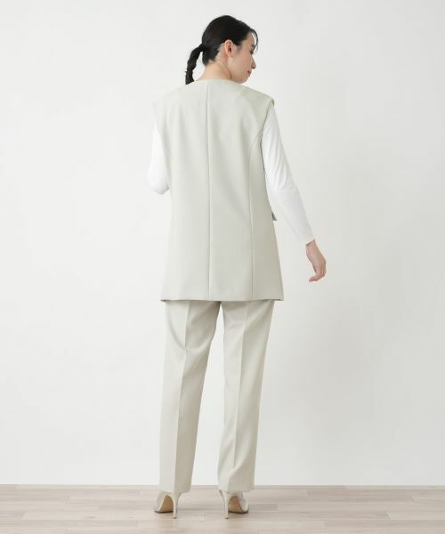 Leilian / レリアン テーラードジャケット | Vネックベスト【Leilian WHITE LABEL】 | 詳細3