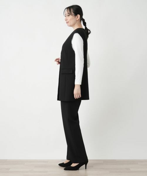 Leilian / レリアン テーラードジャケット | Vネックベスト【Leilian WHITE LABEL】 | 詳細6