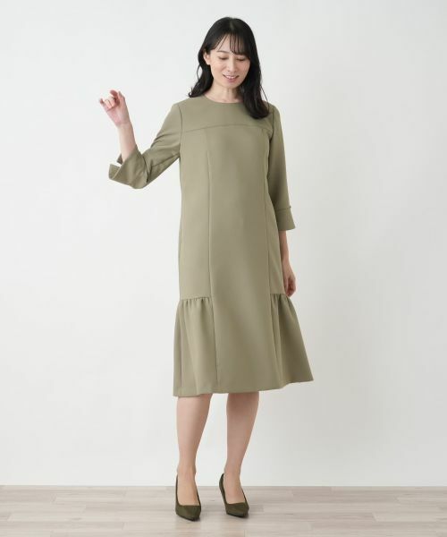 Leilian / レリアン ドレス | ストレッチフレアワンピース【Leilian WHITE LABEL】 | 詳細1