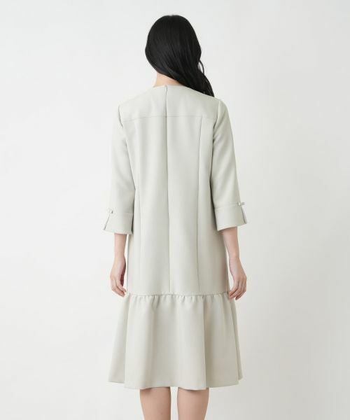 Leilian / レリアン ドレス | ストレッチフレアワンピース【Leilian WHITE LABEL】 | 詳細14