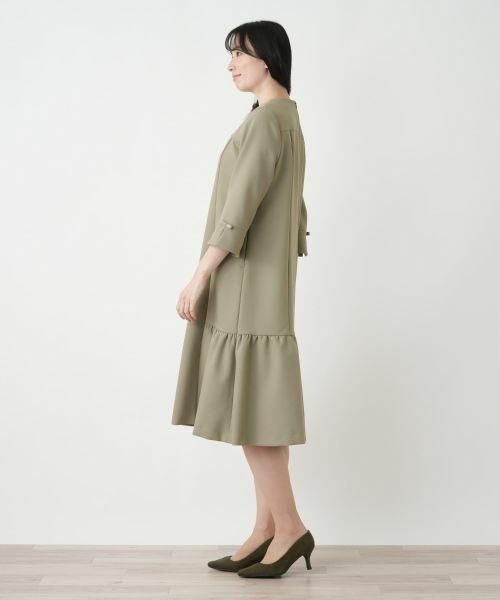 Leilian / レリアン ドレス | ストレッチフレアワンピース【Leilian WHITE LABEL】 | 詳細2