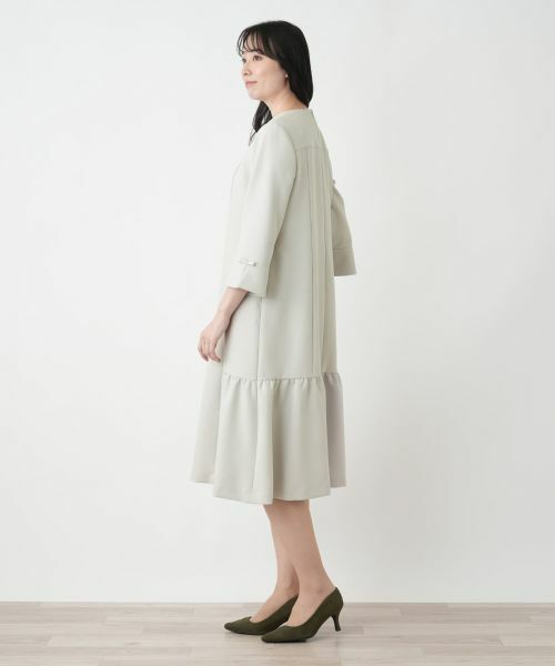 Leilian / レリアン ドレス | ストレッチフレアワンピース【Leilian WHITE LABEL】 | 詳細8